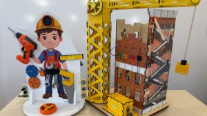 Бизиборд «Столица профессий. Стройплощадка» (3 д инсталляция со светом, на поворотной платформе)