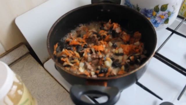 ПЕЧЕНЬ С ГРИБАМИ.БЫСТРО И ВКУСНО