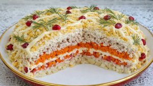 ТАКОЙ БЮДЖЕТНЫЙ САЛАТ ГОТОВЛЮ ЧЕРЕЗ ДЕНЬ! СЪЕДАЮТ МГНОВЕННО! Салат рецепт.