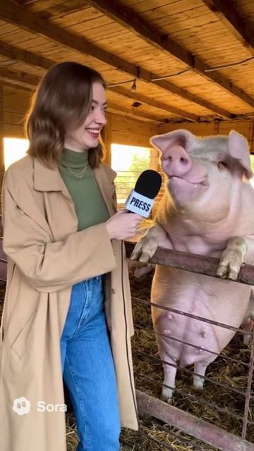 СВИНКА ДАЕТ ИНТЕРВЬЮ нейросеть