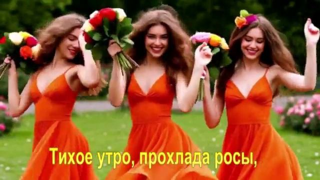 Тихое утро, прохлада росы,