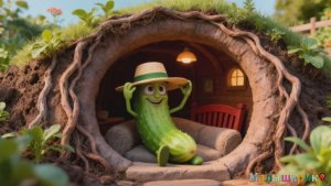 Весёлый огуречик🎶🥒Детская песня🎵 мультик для детей🎈