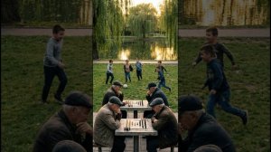 В цветущем парке, где пруды