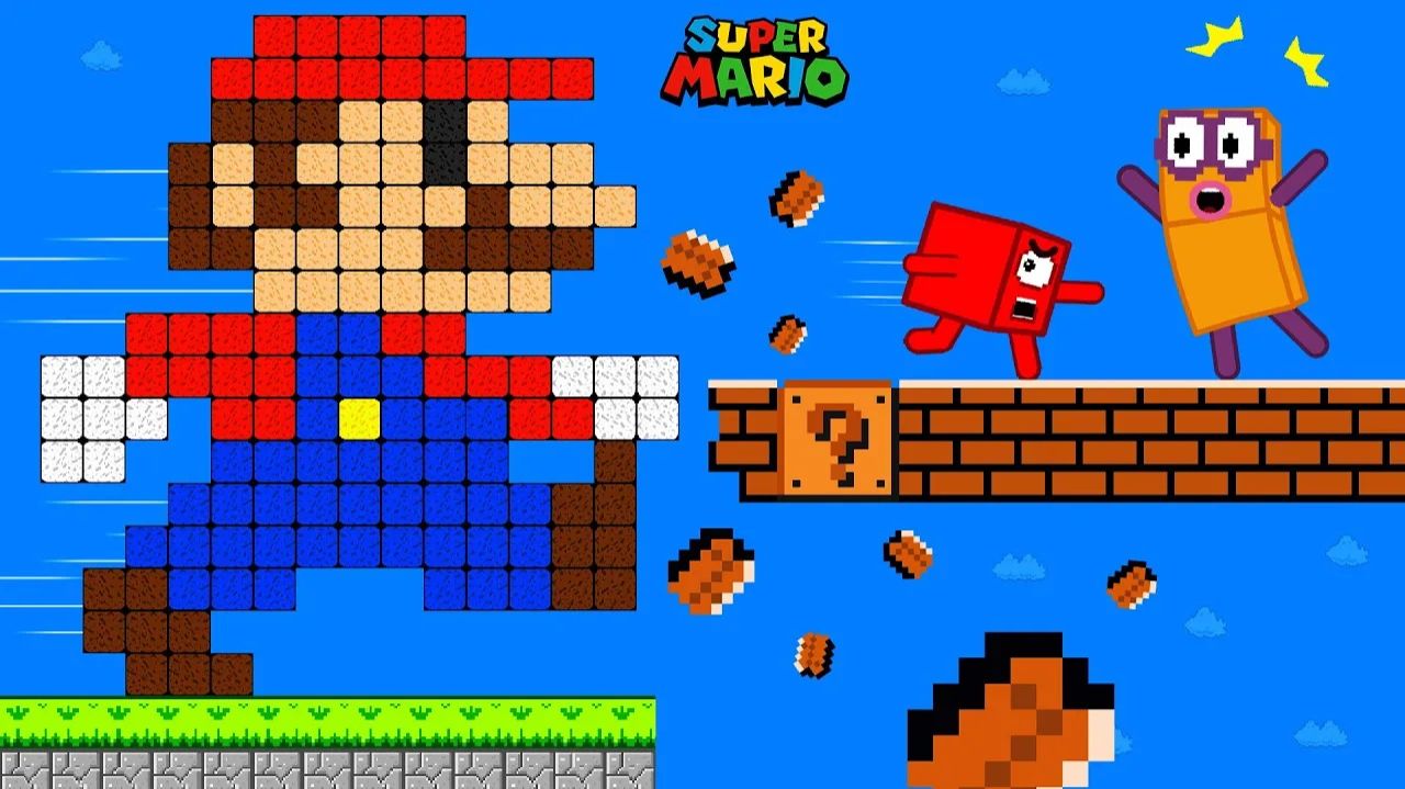 🍄😱 САМЫЙ БОЛЬШОЙ МАРИО В ИСТОРИИ ПРОТИВ Numberblocks!