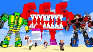 Джей Джей и Майки ТРАНСФОРМЕРЫ против гигантского 666-го монстра Брейнрота