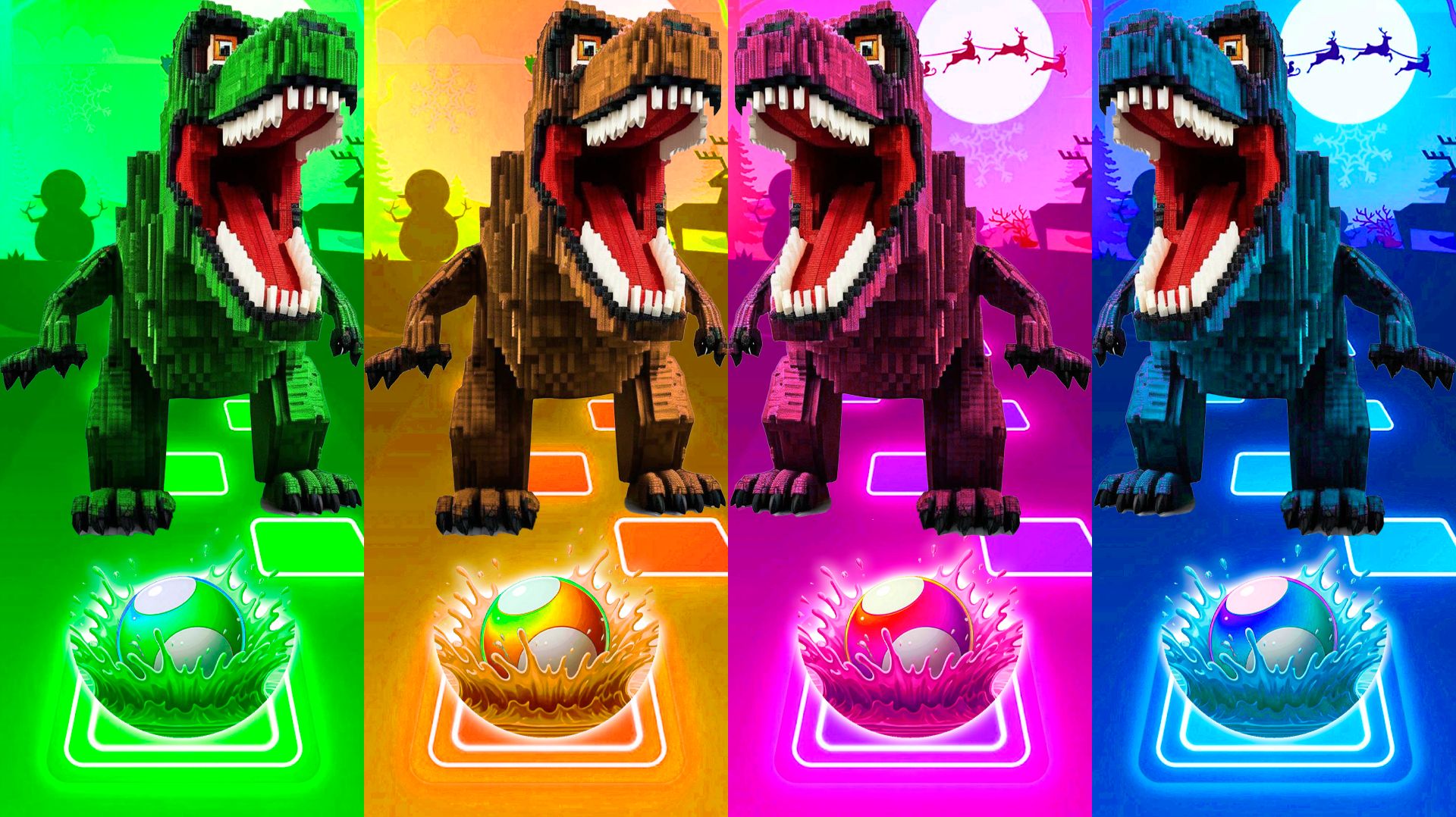 Coffin Dance Динозавры 403 уровень - Мультики про Динозавров  МУЛЬТФИЛЬМЫ ДИНОЗАВРЫ в Tiles Hop