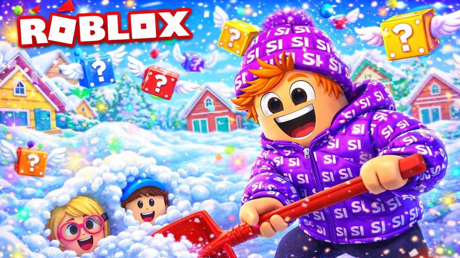 Под снегом оказался брейнрот с шансом 0.00001 😳 Видео для детей про Роблокс.