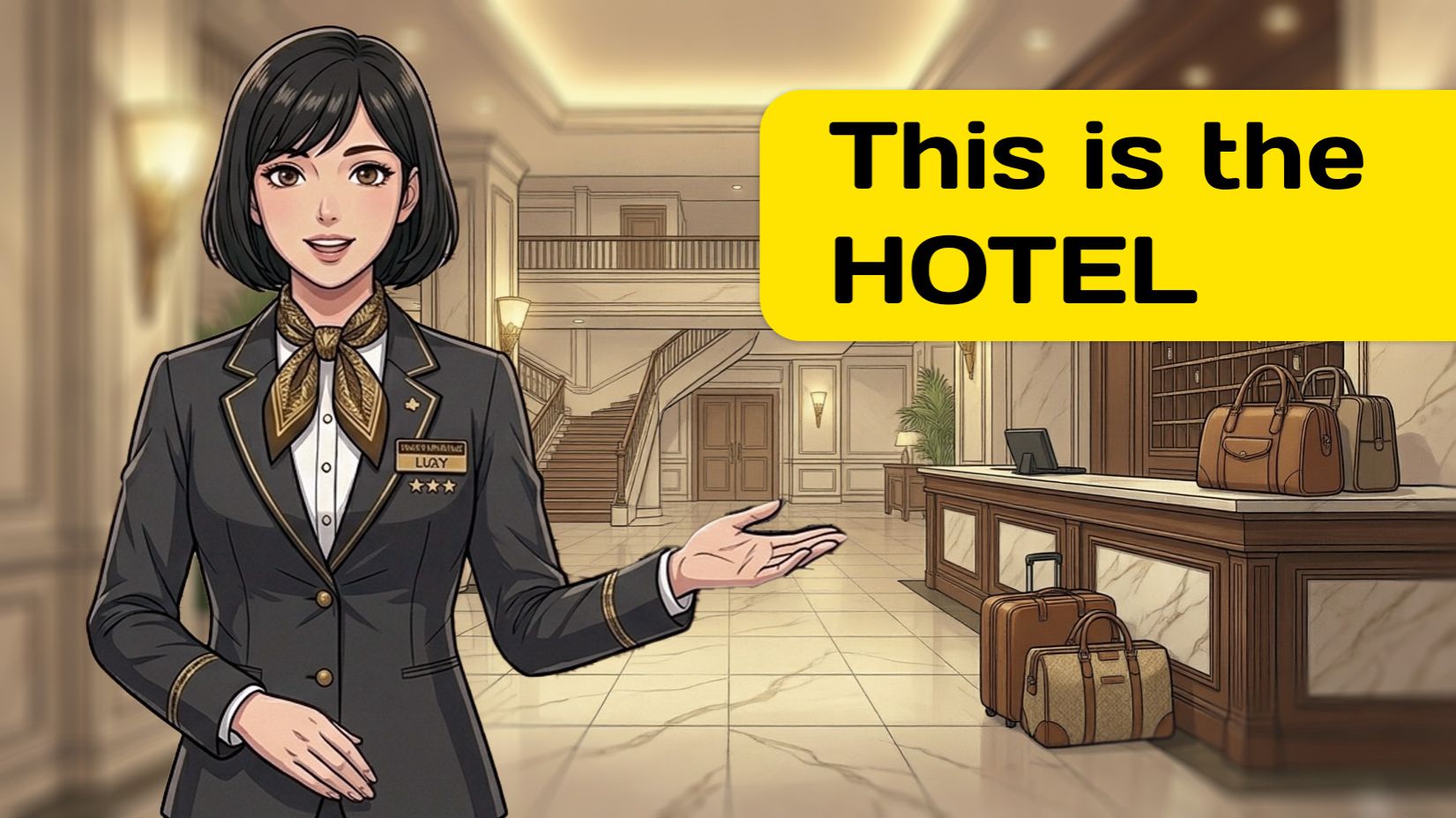 СЛУШАЕМ рассказ для начинающих (A1-A2): Отель | Английский на слух 🎧