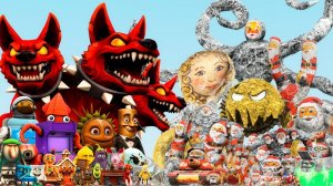 Цербер итальянских мемов-ради скуфа (brainrot) против семейства Гу-гу Га-га