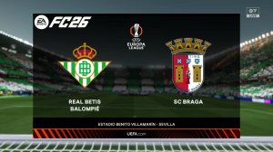 Реал Бетис - Брага Лига Европы 1/4 Ответная игра 25/26 FC26