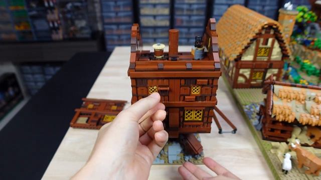 Ветряная мельница для LEGO диорамы