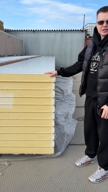 Новое поступление стеновых сэндвич панелей на наш склад. сэндвичпанели 12-ти метровые толщина 100мм