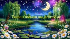 Тишина звенит над речкой...1с ВИДЕО ПЕСНЯ В ДУШУ