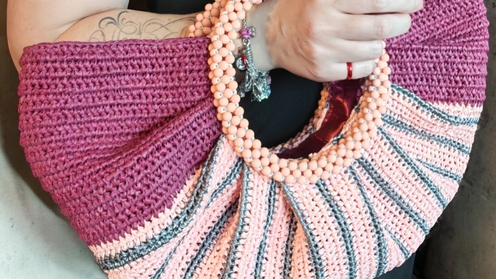 Сумочка Hobo из рафии🪭