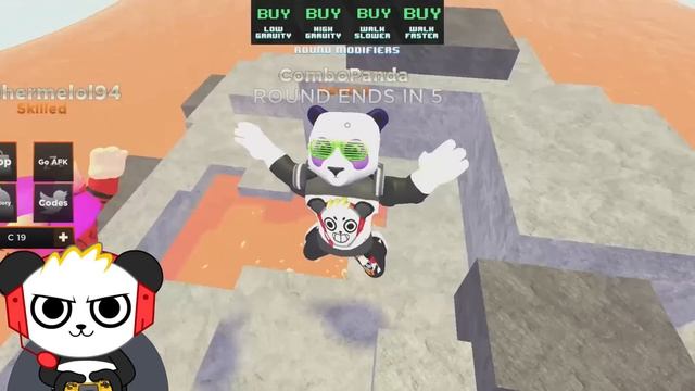 ROBLOX THE FLOOR IS LAVA! Let’s Play Roblox Lava Run with Combo Panda