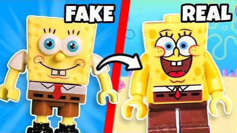 Я протестировал поддельные минифигурки ЛЕГО Губка Боб
