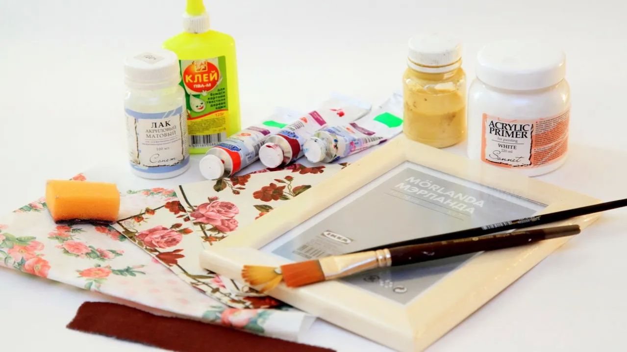 Декупаж фоторамки