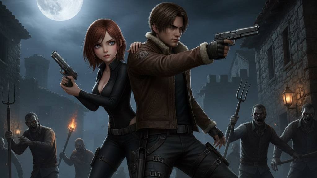 Resident Evil 4. Уровень профи. Смешные моменты со стрима.  Часть 2