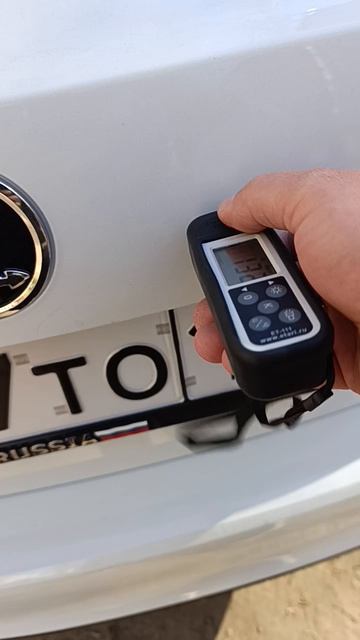 Замер толщиномер.