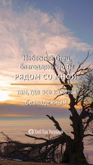 Небесный Отец благодарю...  Божье Слово для вас