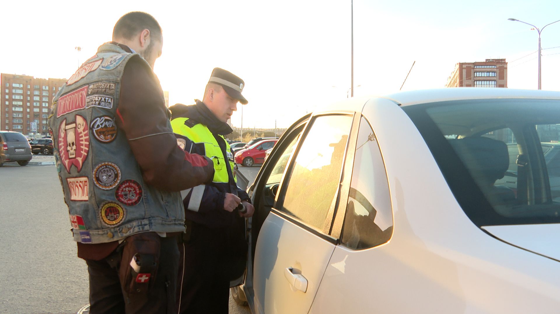 Акция мотоциклистов у «Ленты»