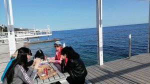 Ялта. Массандровский пляж. Подготовка к сезону.