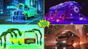 МУЛЬТИКИ ПРО МАШИНКИ 🚌 Автобус Пожиратель против препятствий