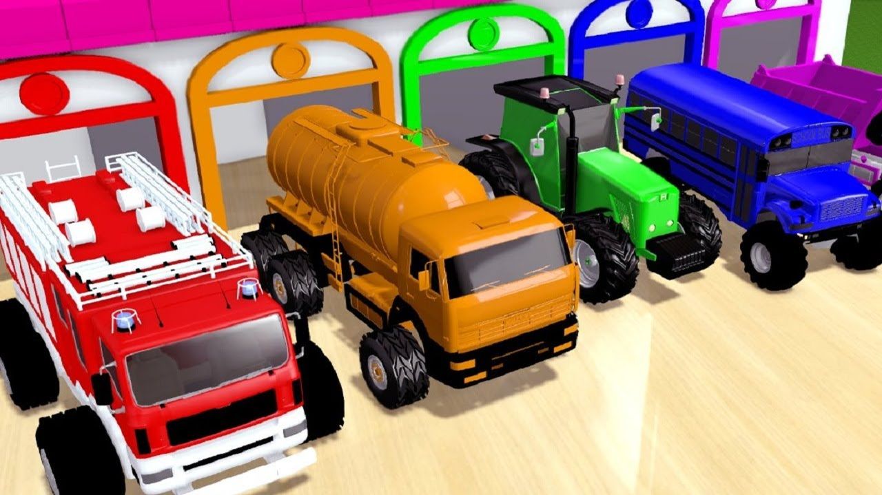 Учим цвета. Уличная машина против Пакмана. Играем в волшебные жидкости и песок.