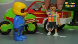 Видео для детей - игрушечный Транспорт Playmobil у видео для детей - История на дороге!