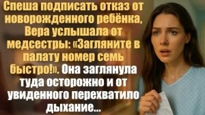 Слушайте до конца. Рассказ из жизни. Спеша подписать отказ от новорожденного ребёнка, Вера услышала