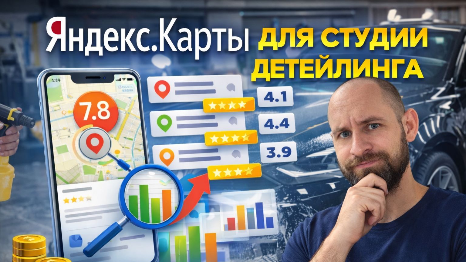 Как детейлингу получать клиентов из Яндекс.Карт?