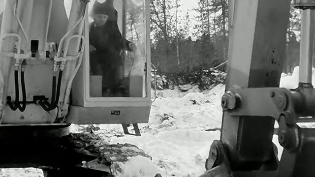 1974 год. Ханты-Мансийский округ. Прокладка траншеи