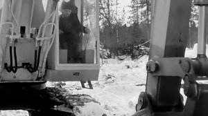 1974 год. Ханты-Мансийский округ. Прокладка траншеи