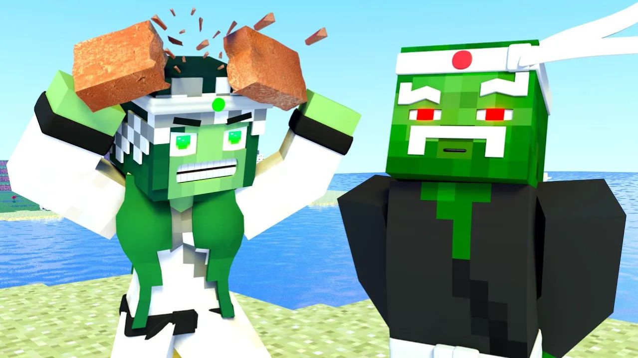 Жизнь Алекса и Стива: Нуб против профи. Майнкрафт Мультик