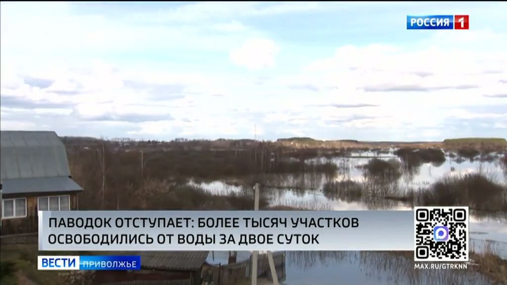 Паводок в Нижегородской области отступает