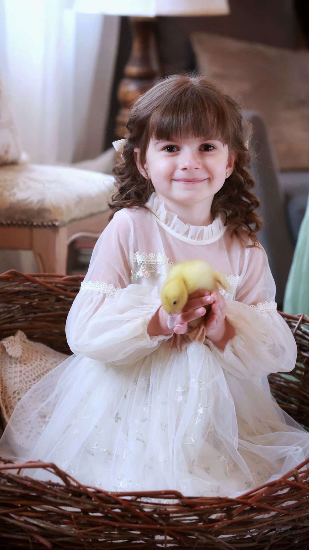  Весенняя сказка: Бэкстейдж детской съемки с утятами и кроликом  Фотограф Анна Корнейко