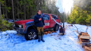 Весна пришла! ! 12 часов тяжёлой дороги все тает дорога валиться! Четверо суток один в тайге!