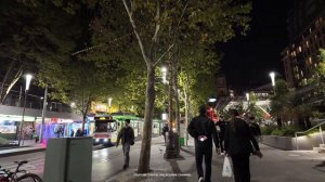 Мельбурн Австралия 2026 Ночная прогулка по центру города в апреле
