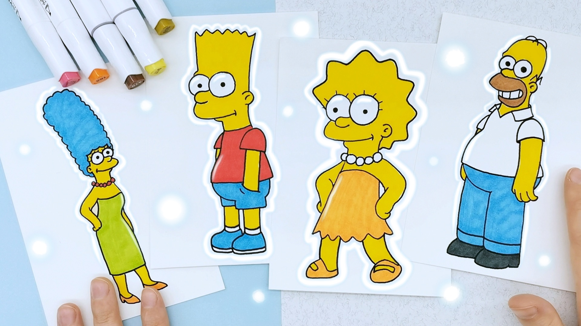 Рисуем персонажей из мультфильма 