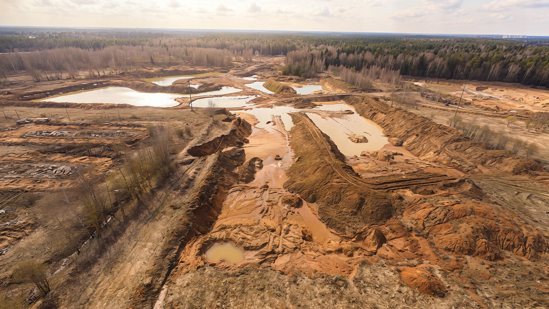Песчаный карьер в Петровском