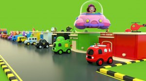 Превращение автомобилей в монстр-кары - Мультики для детей и малышей