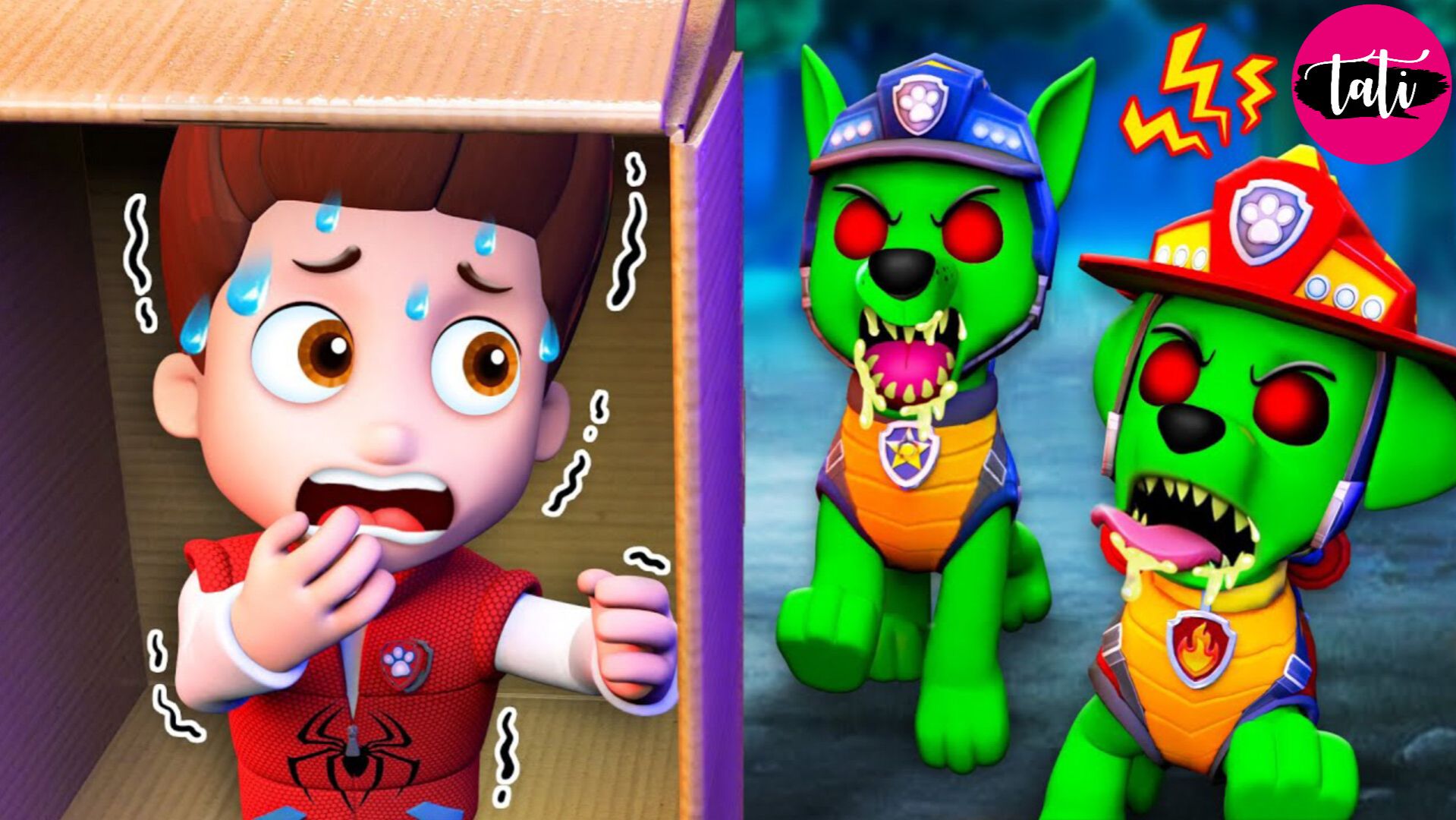 Щенячий патруль и Маршалл. Залипательное видео. Мультфильм для детей и малышей. Анимация 411