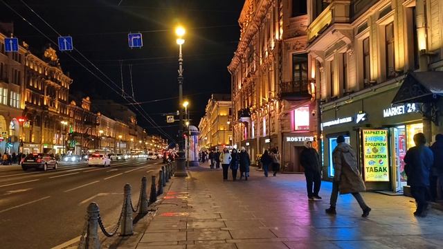Ночной Санкт-Петербург..прогулка по городу
