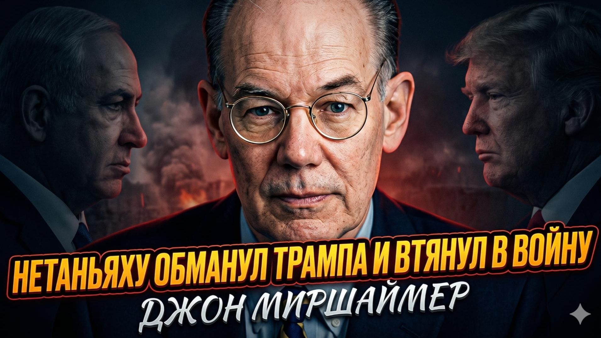 🚨 Джон Миршаймер | Нетаньяху ОБМАНУЛ Трампа, втянув его в войну – сенсация!