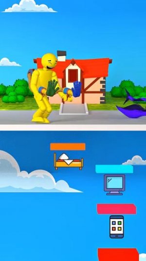 Испытание «Идеальный день»: игрок выбирает школу или игру дома 🧊🏠 Poppy Playtime, глава 5 #gmod