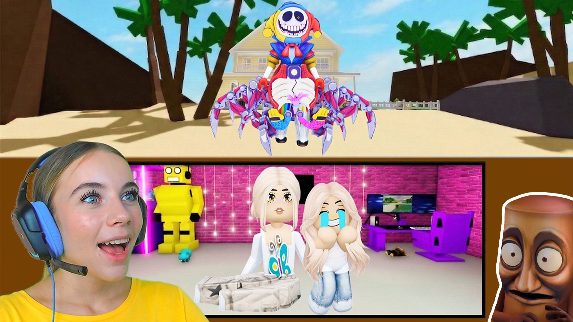 СТРОЮ БУНКЕР ПОД ЗЕМЛЁЙ, ЧТОБЫ ЗАЩИТИТЬ МАЛЫША АЛЁНУ ОТ ПРОТОТИПА В БРУКХЕЙВЕН в ROBLOX!