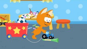 🍿 Синий трактор Дыр-Дыр трактор 🚜 Кукутики и Котёнок Котэ | Песенка для детей малышей