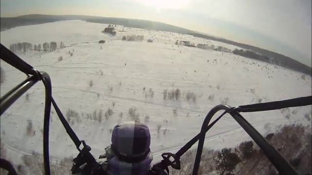Wonderful flight. Замечательный полет на параплане.