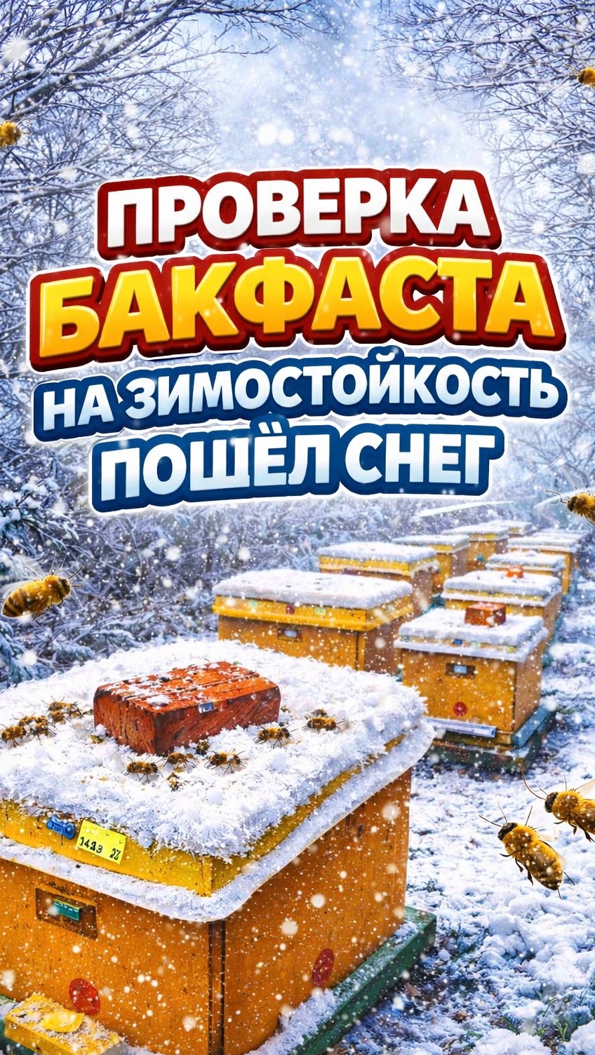 Проверка пчёл Бакфаст на зимостойкость