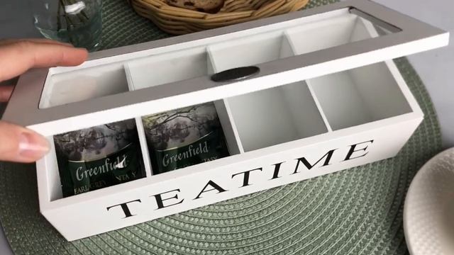 Коробка для чая ДЛЯ ЧАЯ САМОЕ ВРЕМЯ дерево 27х11 см 8417000